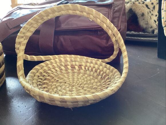 Handmade Other - Gullah South Carolina Charleston Sweetgrass Basket Double Handle